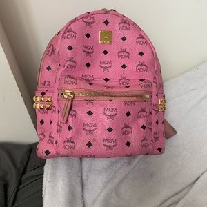 Pink MCM backpack